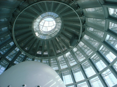 Arq, XXI, Nouvel, Jean, Torre Agbar, interior, cpula, Barcelona, Espaa, 1999-2005