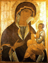 Icono, XIV, Virgen Grusinskaia, Museo del Louvre, Pars, Francia
