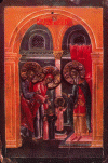 Icono, XIX, La Presentacin de la Virgen en el Templo, Col. Privada