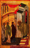 Icono, XV, Presentacin de Jess en el Templo, M. Historia y Arquitectura, Novgorod, Rusia