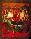 Icono, XVIII-XIX, El Descanso de la Virgen, Col. Privada, Rusia 