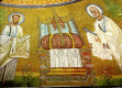 Mosaico, V, Baptisterio de los Arrianos, Hetimasia -Trono de Cristo para el Juicio Final-, Bizancio, 488