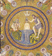 Mosaico, VI, Bautismo Cristo, Baptisterio Arriano, poca de  Teodorico,  Rvena, Italia