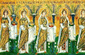Mosaico, VI, Baslica de San Apolinar el Nuevo, Rvena, Italia, Bizancio, hacia 558