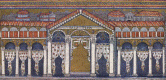 Mosaico, VI, Palacio de Teodorico Baslica de San Apolinar el Nuevo, Rvena Italia 558