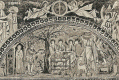 Mosaico, VI, Vida Abraham, Iglesia de  San Vital, Rvena, Italia, Bizancio. 532 a 547