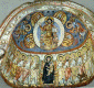 Mosaico, VI-VII Theotokos, Baouit, Egipto, Bizancio