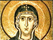 Mosaico, XI, Theotokos, Monasterio de San Lluch, Fcida, Grecia Central, Bizancio1011-1022 