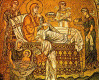Mosaico, XII, Dafni, La Natividad, Sicilia, Italia, Bizancio