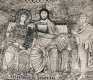 Mosaico,XII, Baslica de Santa Mara, Barrio de Trastevere, Cristo, Virgen, Apstoles, Roma, Italia, Bizancio, 1145