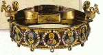 Orfebrera, IX-X,  Corona del Emperador Len VI, Bizancio, M San Marcos, Venecia, Italia 885 a 912