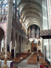 Arq XII-XIII Baslica-Abada de Saint Denis Interior Nave Central y Coro Paris Francia 1140-1260
