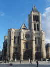 Arq XIII Basilica-Abadia de Saint Denis Exterior Fachada Paris Francia 1140-11260 Gotico inicial