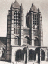 Arq XII-XIII Catedral Noyon Oise Exterior Fachada Aadidos en XV y XVI