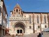 Arq XII-XIII Catedral de Moissac Exterior Fachada Languedoc Francia