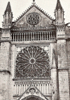 Arq XIII Catedral de Poitiers Exterior Fachada Principal Francia