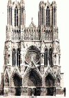 Arq XIII-XVI Catedral de Reims Fachada Principal Se Comienza en 1211