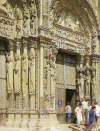 Esc XIII Catedral de Chartres Portada Real Detalle Francia