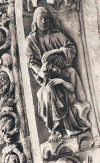 Esc XIII Catedral de Chartres Portada Norte Creacin del Hombre Detalle Arquivolta