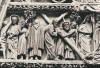 Esc XIII Catedral de Estrasburgo Vida de Cristo Tmpano de la Portada Occidental Detall Finales Siglo