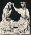 Esc XIII Coronacin de la Virgen M. del  Louvre Hacia 1260