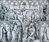 Pin XIV Paramento de Narbona M Louvre en Paris Grisalla hacia 1375