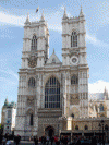 Arq Abadia Fachada Principal XIII-XVI Abadia Exterior Fachada Westminster Londres Inglaterra RU 1245-1517