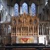 Arq XII-XVI Catedral Interior Altar Mayor Elly Cambridgesheri Inglaterra RU 1082-1546