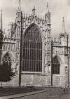Arq XIII-XIV Catedral de York Estilo Curvilneo Exterior Cabecera Inglaterra