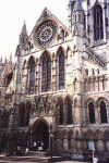 Arq XIII-.XIV Catedral de York Fachada Inglaterra