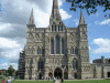 Arq XIII-XIV Catedral exterior Fachada Principal Salisbury Inglaterra RU 1220-1320
