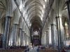 Arq XIII-XIV Catedral Interior Nave Mayor Salisbury Inglaterra RU 1220-1320 
