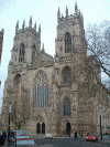 Arq XIII-XV Catedral Interior Frente Occidental York Inglaterra RU 1230-1472