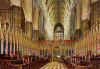 Arq XIII-XVI Abadia Interior Coro Westminster Londres Inglaterra RU 1245-1517