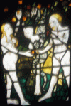 Vidrieras XV Catedral de York Fachada Este La tentacin de Adan 1405-1408