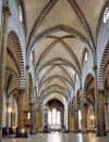 Arq XIII-XV Iglesia interior Santa Mara Novella Florencia Italia 1278-1480