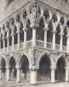Arq XIV-XV Palacio Ducal Exterior ngulo Sudoeste Arqueras, Arcadas Venecia Vneto Italia