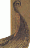 Madera, IX, Proa de Barco Decorada con una Cabeza de Serpiente, Oseberg  M. de los Wikingo Oslo Noruega 834