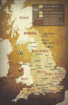 IX Gran Bretana Epoca Wikinga Mapa