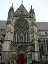 Arq XII Catedral Fachada Principal Sens Borgoa Francia 1140-1168 