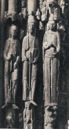 Esc XII Catedral de Chartres Portada Rey y Reinas de Juda
