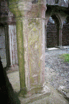 Arq XII-XV Abadia de Bective Claustro Pilares y Columnas Meath Irlanda