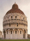 Arq XII-XIII Baptisterio en  Pisa Italia 1153 a 1265