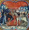 Miniatura XV Batalla de Poitiers Las Grandes Crnicas de Francia -XV- Biblioteca Nacional Pars 