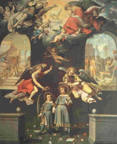 Pin, XVII, Jurez, Jos, Santos Justo y Pastor, Venezuela, 1635