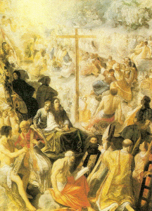 Pin, XVII, Elsheimer, Adam, Glorificacin de la Santa Cruz, Stadelsches, Francfort, Alemania, 1605