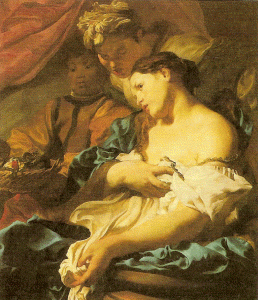Pin, XVII, Liss, Johann, La muerte de Cleopatra, Staatsgemald, Munich, Alemania, 1622-1624