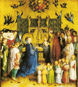 Pin, XV, Lochner, Stefan, La Presentacin en el Templo, Hessisches Ladesmuseum, Darmastadt, Alemania, 1447