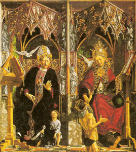 Pin, XV, Pacher, Michael, San Agustn y San Gregorio, Staatsgemald, Munichm, Alemania, 1480