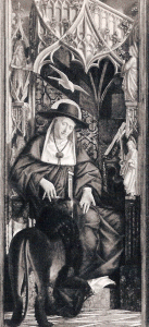Pin, XV, Macher, Michael, San Jernimo, Panel de retablo, 1483